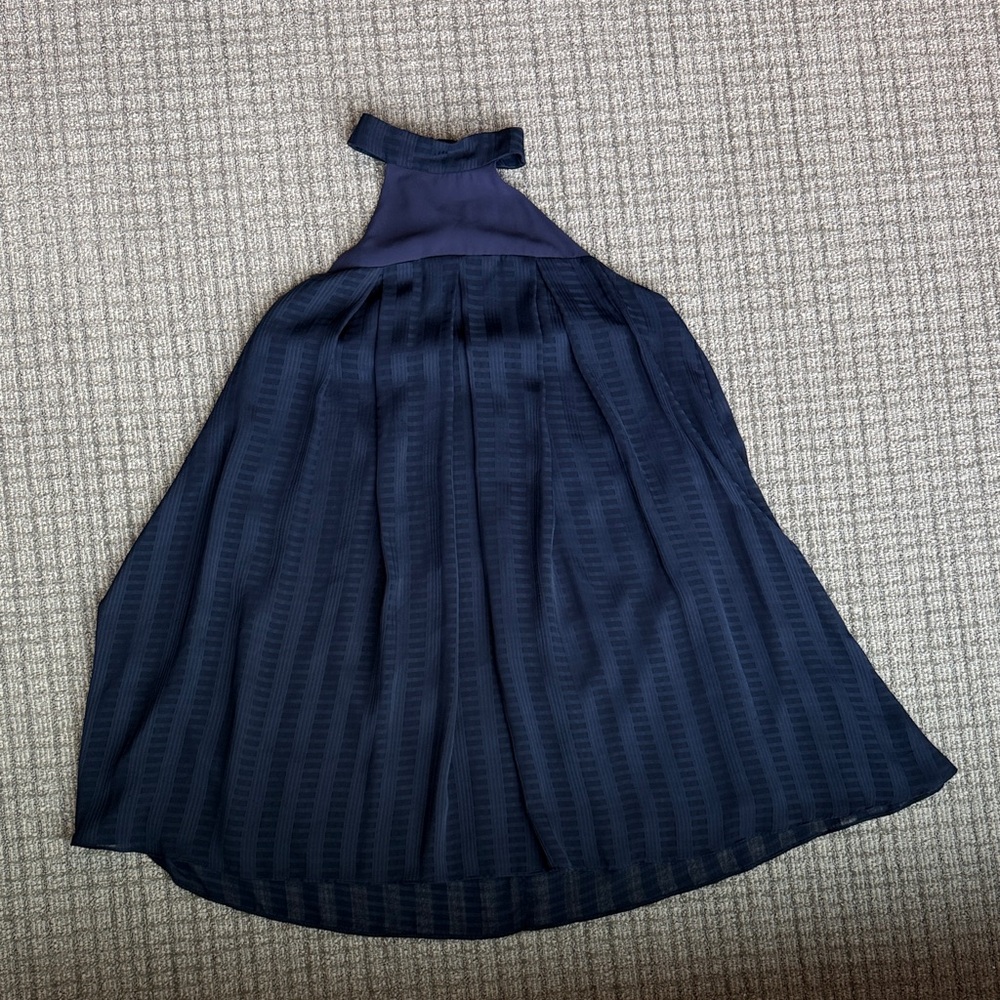 BCBGeneration Navy Halter Mini Dress
